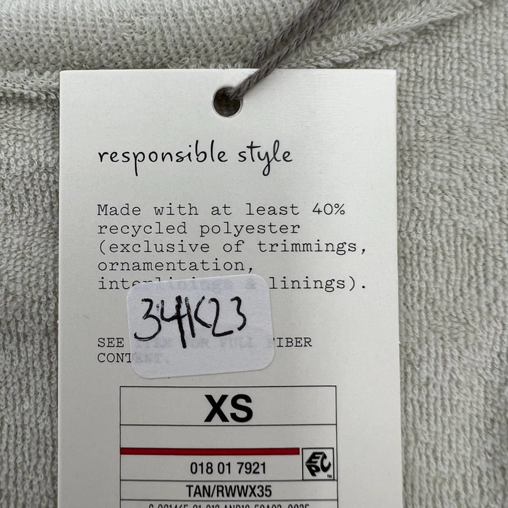 A New Day Women's Sleeveless Crew Neck Casual Terry Tank Top Pullover Tan XS NWT - Picture 6 of 7